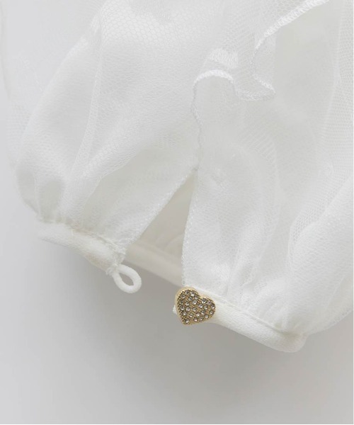 RANDA(ランダ)の「【Heart Collection】ハートチュールフリルボウタイブラウス(シャツ/ブラウス・レディース・ホワイト/ブラック・FREE)」の17枚目の写真