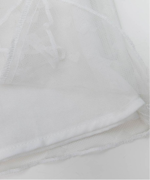 RANDA(ランダ)の「【Heart Collection】ハートチュールフリルボウタイブラウス(シャツ/ブラウス・レディース・ホワイト/ブラック・FREE)」の19枚目の写真
