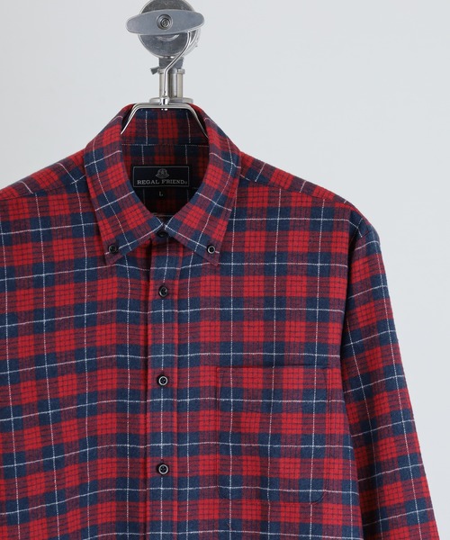 セール】Ree&Mee チェック ネルシャツ 起毛 長袖 シャツ（シャツ