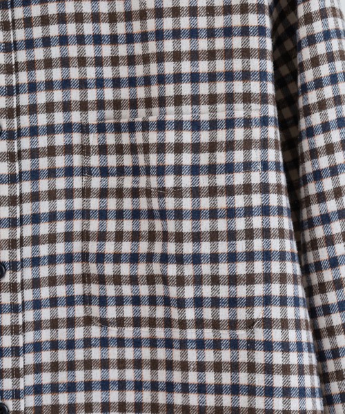 Ree&Mee(リーアンドミー)の「Ree&Mee チェック ネルシャツ 起毛 長袖 シャツ(シャツ/ブラウス・メンズ・グリーン/レッド/ベージュ/ネイビー・LL/L/M)」の12枚目の写真