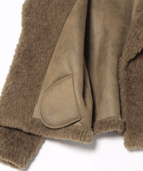 LADYM(ラディム)の「【LADYM】Teddy Boa Sailor Coat(その他アウター・レディース・アイボリー/ブラウン系その他・FREE)」の14枚目の写真