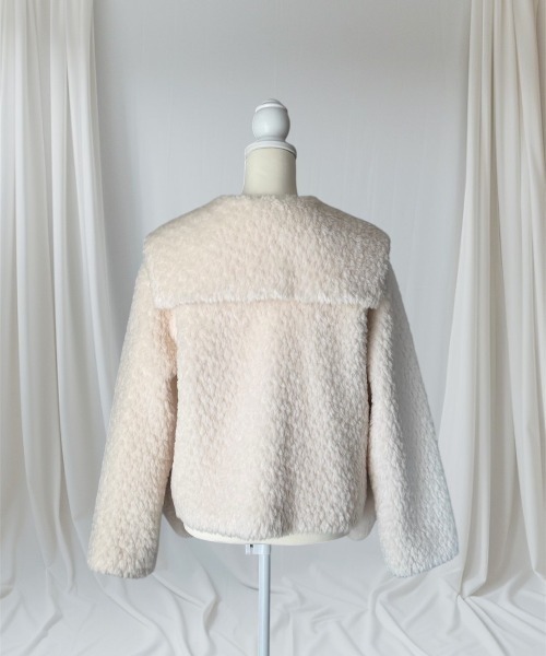 LADYM(ラディム)の「【LADYM】Teddy Boa Sailor Coat(その他アウター・レディース・アイボリー/ブラウン系その他・FREE)」の7枚目の写真