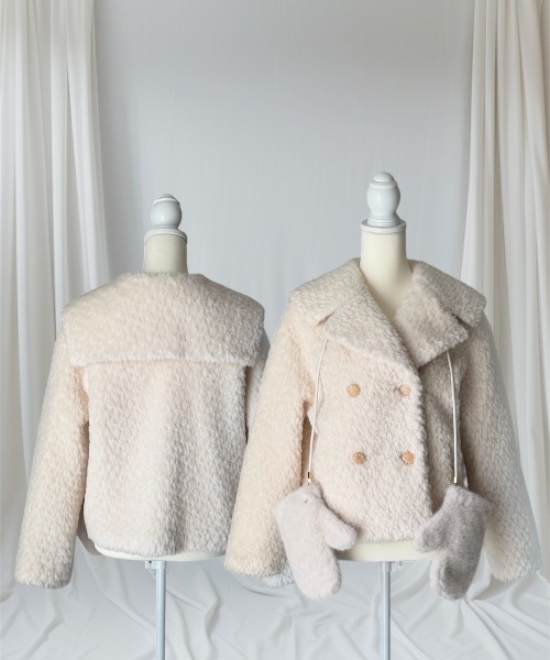 LADYM(ラディム)の「【LADYM】Teddy Boa Sailor Coat(その他アウター・レディース・アイボリー/ブラウン系その他・FREE)」の11枚目の写真