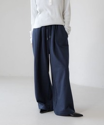 LOWRYS FARM | Ｗウエストスウェットワイドパンツ　640899(スウェットパンツ)
