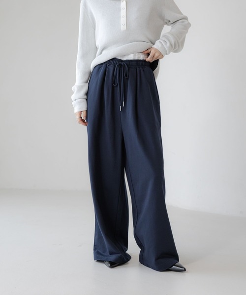 LOWRYS FARM（ローリーズファーム）の「Ｗウエストスウェットワイドパンツ　640899（スウェットパンツ・レディース・グレー/ライトグレー/ネイビー・FREE）」の18枚目の写真