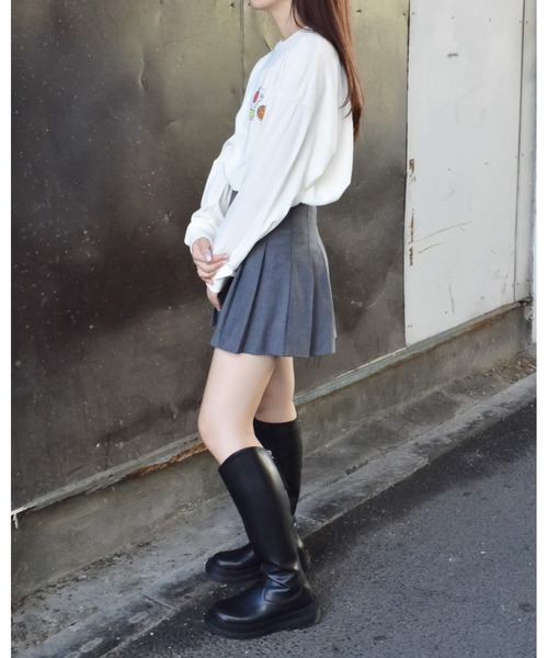 spiritoso(スピリトーゾ)の「フルーツプリントTシャツ(Tシャツ/カットソー・レディース・サーモンピンク/オフホワイト・FREE)」の9枚目の写真