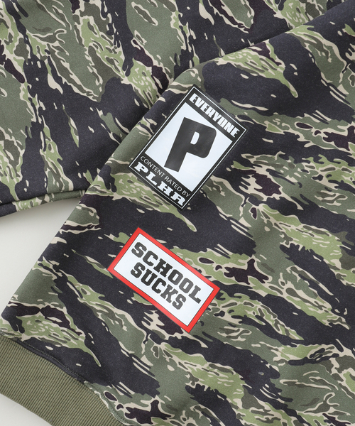 JOINT WORKS(ジョイントワークス)の「PLAYHOUR /プレイアワー Tiger Camo Zip Hoodie(パーカー・メンズ・カーキ・2/1)」の7枚目の写真