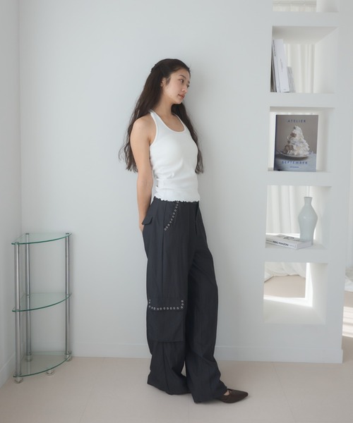 Smyeon（スミョン）の「Ribbon halter-neck top/リボンホルターネック