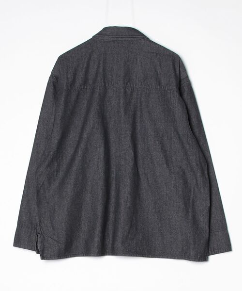 FIRST DOWN（ファーストダウン）の「デニム シャツ ブルゾン（ブルゾン・メンズ・インディゴブルー/ブラック・L/M/XL）」の11枚目の写真