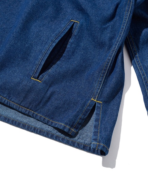 FIRST DOWN（ファーストダウン）の「デニム シャツ ブルゾン（ブルゾン・メンズ・インディゴブルー/ブラック・L/M/XL）」の9枚目の写真