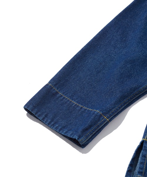 FIRST DOWN（ファーストダウン）の「デニム シャツ ブルゾン（ブルゾン・メンズ・インディゴブルー/ブラック・L/M/XL）」の10枚目の写真