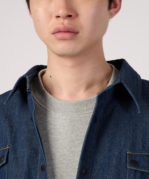 FIRST DOWN(ファーストダウン)の「デニム シャツ ブルゾン(ブルゾン・メンズ・インディゴブルー/ブラック・L/M/XL)」の18枚目の写真
