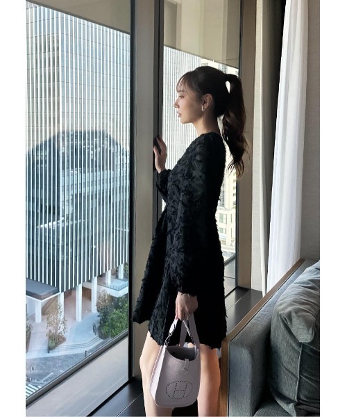 LUDICRUM(ルーディクルム)の「Botanical jacquard dress(ワンピース・レディース・ブラック/ホワイト・S/M)」の22枚目の写真