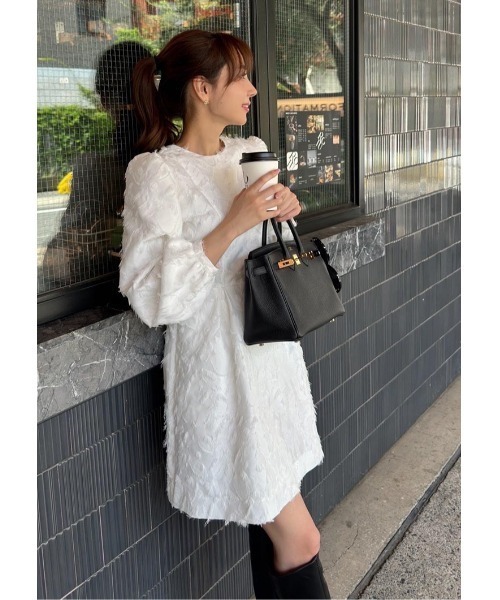 LUDICRUM(ルーディクルム)の「Botanical jacquard dress(ワンピース・レディース・ブラック/ホワイト・S/M)」の17枚目の写真