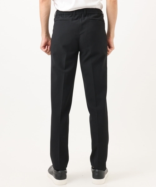 MICHEL KLEIN HOMME (ミッシェルクランオム)の「【セットアップ】ビックへリンボンスラックスパンツ(スラックス・メンズ・ブラック・MEDIUM/LARGE/X-LARGE)」の6枚目の写真
