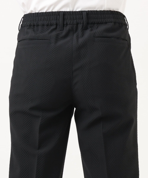 MICHEL KLEIN HOMME (ミッシェルクランオム)の「【セットアップ】ビックへリンボンスラックスパンツ(スラックス・メンズ・ブラック・MEDIUM/LARGE/X-LARGE)」の7枚目の写真