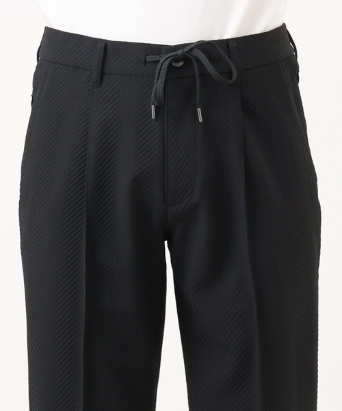MICHEL KLEIN HOMME (ミッシェルクランオム)の「【セットアップ】ビックへリンボンスラックスパンツ(スラックス・メンズ・ブラック・MEDIUM/LARGE/X-LARGE)」の8枚目の写真