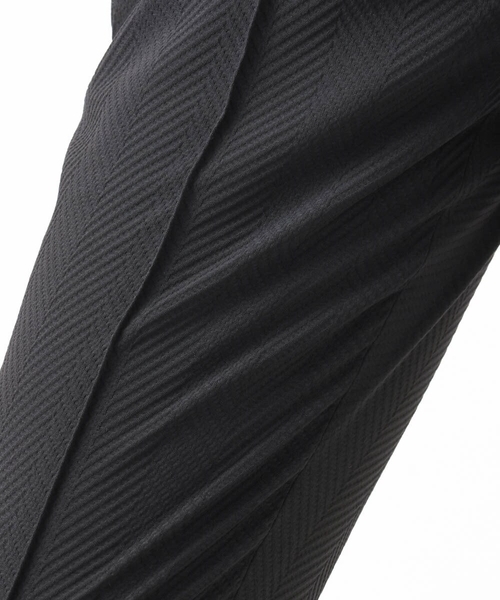 MICHEL KLEIN HOMME (ミッシェルクランオム)の「【セットアップ】ビックへリンボンスラックスパンツ(スラックス・メンズ・ブラック・MEDIUM/LARGE/X-LARGE)」の13枚目の写真