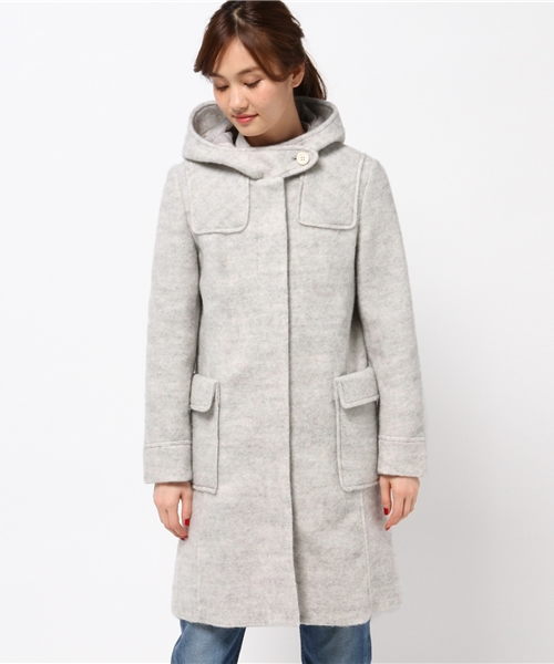 ikka（イッカ）の「Sdv シャギーダッフルコート（ダッフルコート・レディース・スカイブルー/ネイビー/ライトグレー・LARGE/MEDIUM）」の10枚目の写真