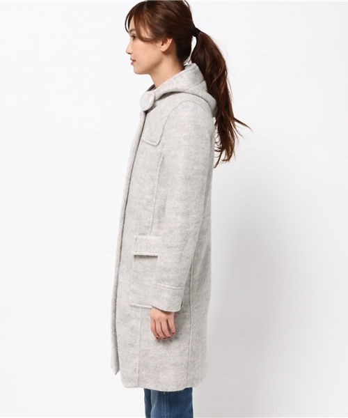 ikka（イッカ）の「Sdv シャギーダッフルコート（ダッフルコート・レディース・スカイブルー/ネイビー/ライトグレー・LARGE/MEDIUM）」の11枚目の写真