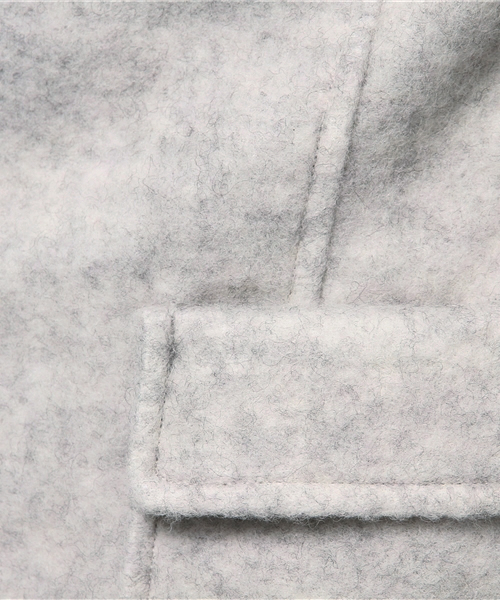 ikka（イッカ）の「Sdv シャギーダッフルコート（ダッフルコート・レディース・スカイブルー/ネイビー/ライトグレー・LARGE/MEDIUM）」の9枚目の写真