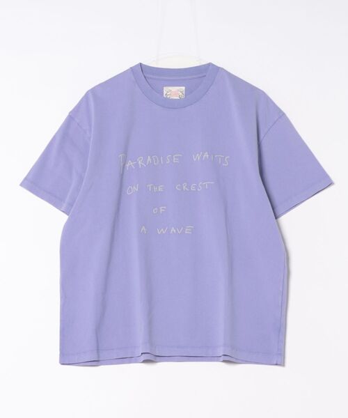 Stockholm Surfboard Club(ストックホルムサーフボードクラブ)の「Stockholm Surfboard Club/ストックホルムサーフボードクラブ 半袖Tシャツ Embroidered T-Shirt(Tシャツ/カットソー・メンズ・パープル・L/M)」の3枚目の写真