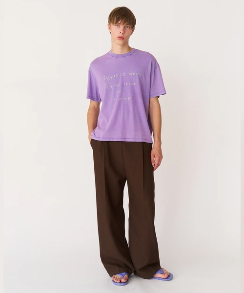 Stockholm Surfboard Club(ストックホルムサーフボードクラブ)の「Stockholm Surfboard Club/ストックホルムサーフボードクラブ 半袖Tシャツ Embroidered T-Shirt(Tシャツ/カットソー・メンズ・パープル・L/M)」の5枚目の写真