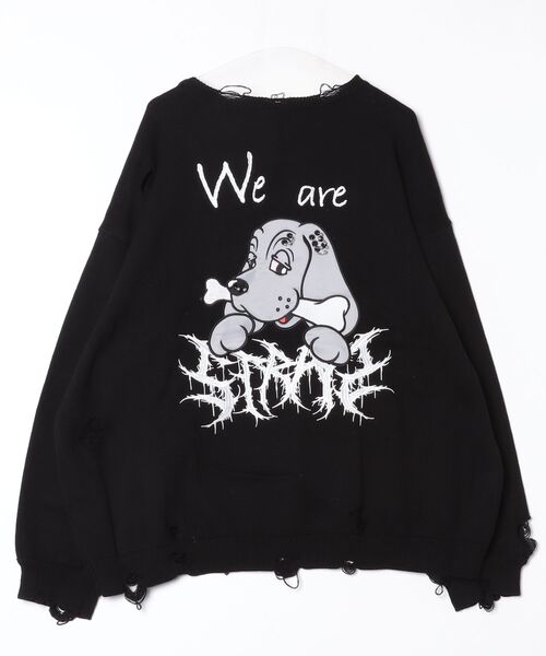 GALFY(ガルフィー)の「【GALFY/ガルフィー】バチバチピアスニット(ニット/セーター・メンズ・ブラック/ブラック系その他/ライトグレー・L/XL)」の19枚目の写真