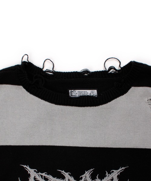 GALFY(ガルフィー) バチバチピアスニット - Black GALFY】バチバチピアスニット – PRESSING WEB SHOP