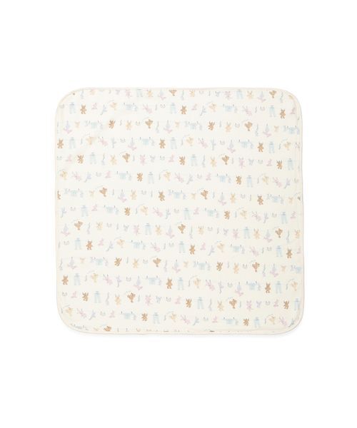 gelato pique(ジェラートピケ)の「【BABY】ウォッシングアニマル柄ブランケット(その他ベビー用品・キッズ・ブルー/オフホワイト・F)」の4枚目の写真