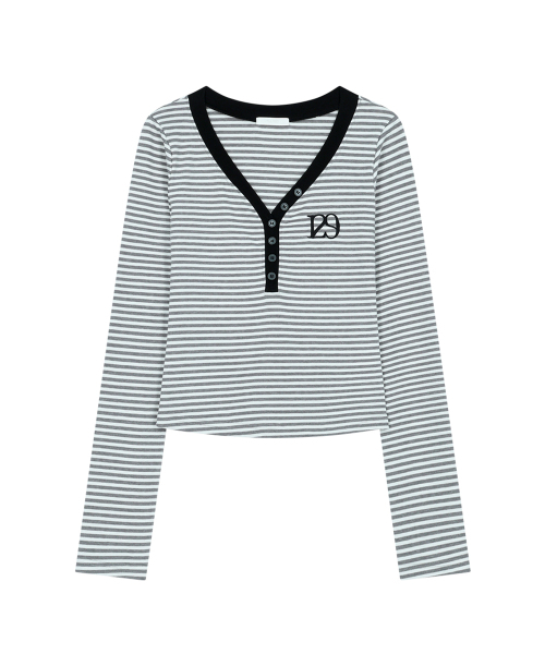 ILLIGO(イリゴ)の「129 ベーシックロングスリーブホワイトメランジ(Tシャツ/カットソー・レディース・その他・OS)」の4枚目の写真