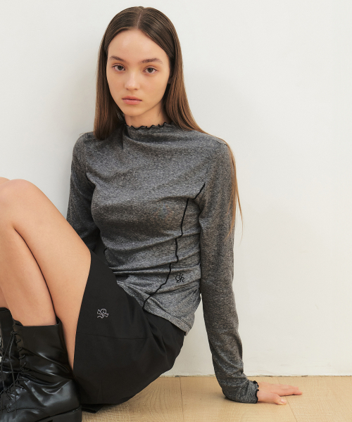 CITYBREEZE(シティブリーズ)の「ラップミニスカート_BLACK(スカート・レディース・ブラック・S/M)」の5枚目の写真