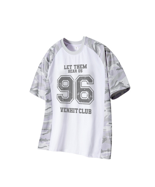 VENHIT(ベンヒット)の「96カモレグラン半袖Tシャツ(Tシャツ/カットソー・レディース・ホワイト/ブラック/アイボリー・SMALL/MEDIUM/LARGE/X-LARGE)」の2枚目の写真
