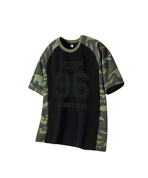 VENHIT(ベンヒット)の「96カモレグラン半袖Tシャツ(Tシャツ/カットソー・レディース・ホワイト/ブラック/アイボリー・SMALL/MEDIUM/LARGE/X-LARGE)」の3枚目の写真