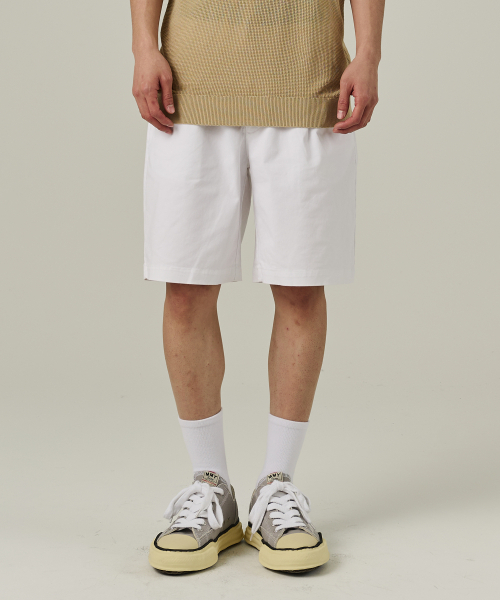 ANALOG MOOD(アナログムード)の「コットンピンタックショートパンツ(ホワイト)(その他パンツ・メンズ・その他・L/XL)」の1枚目の写真