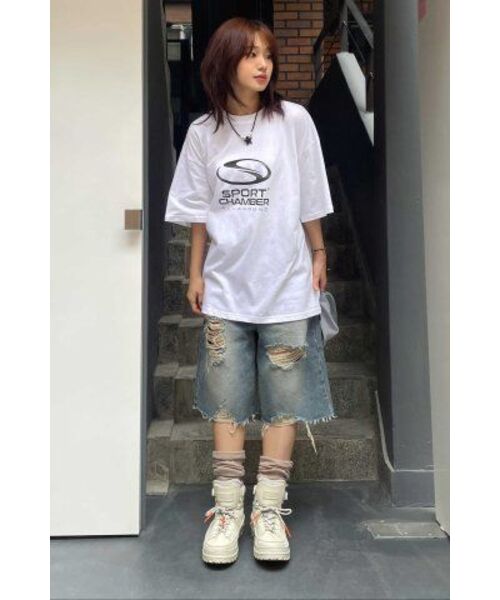 SPORT CHAMBER（スポーツチャンバー）の「SCシンボルTシャツ（ホワイト）（Tシャツ/カットソー・レディース・その他・1/2/3）」の7枚目の写真