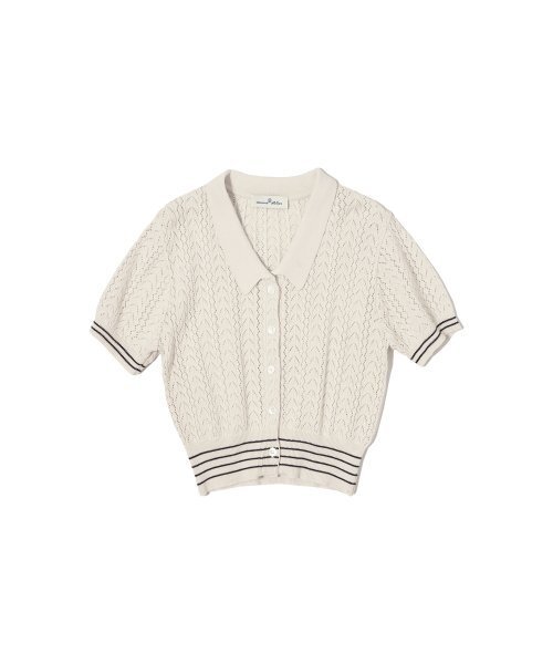 VANONE ATELIER(バノンアトリエ)の「A3423 Parisienne net cardigan_Light beige(カーディガン/ボレロ・レディース・その他・FREE)」の2枚目の写真