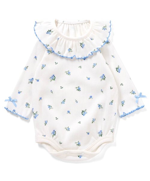 apres les cours(アプレレクール)の「【WEB限定】 メロウリブボディスーツ(ロンパース・キッズ・ピンク/ミント/その他3・80/70)」の5枚目の写真