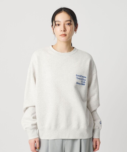 BEAUTY&YOUTH UNITED ARROWS（ビューティーアンドユースユナイテッドアローズ）の「コットン裏毛 ロゴスウェット プルオーバー（スウェット・レディース・ライトグレー/ダークグレー/ライラック・FREE）」の5枚目の写真