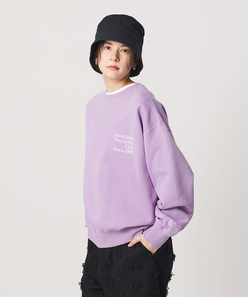 BEAUTY&YOUTH UNITED ARROWS（ビューティーアンドユースユナイテッドアローズ）の「コットン裏毛 ロゴスウェット プルオーバー（スウェット・レディース・ライトグレー/ダークグレー/ライラック・FREE）」の7枚目の写真