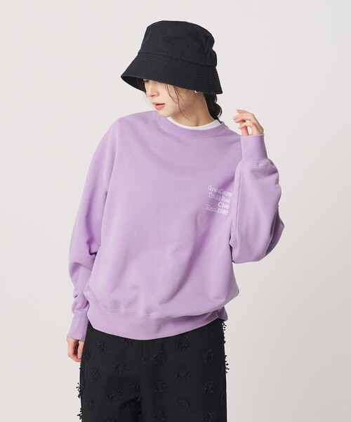 BEAUTY&YOUTH UNITED ARROWS（ビューティーアンドユースユナイテッドアローズ）の「コットン裏毛 ロゴスウェット プルオーバー（スウェット・レディース・ライトグレー/ダークグレー/ライラック・FREE）」の8枚目の写真