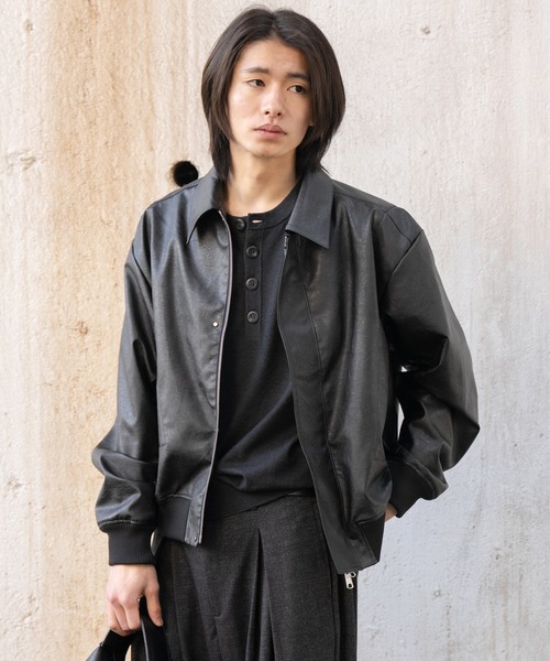 SINSS(シンス)の「High gauge henley neck knit / ハイゲージヘンリーネックニット(ニット/セーター・メンズ・ブラック/チャコール・X-SMALL/LARGE/MEDIUM/SMALL)」の12枚目の写真