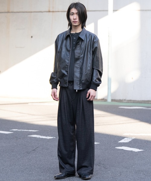 SINSS(シンス)の「High gauge henley neck knit / ハイゲージヘンリーネックニット(ニット/セーター・メンズ・ブラック/チャコール・X-SMALL/LARGE/MEDIUM/SMALL)」の17枚目の写真