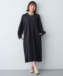 anyfee（エニフィー）の「【anyfee/大きいサイズ】微シアースリーブフレアワンピース《セレモニー/オケージョン》(2026SS)（ドレス）」