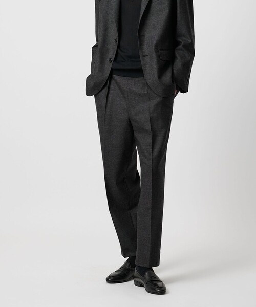 SOVEREIGN(ソブリン)の「<SOVEREIGN>DI PRAY ピンチェック シングル 1プリーツ スラックス RELAX MODEL(スラックス・メンズ・ダークグレー・XL/M/S)」の1枚目の写真