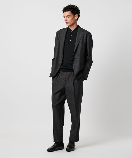 SOVEREIGN(ソブリン)の「<SOVEREIGN>DI PRAY ピンチェック シングル 1プリーツ スラックス RELAX MODEL(スラックス・メンズ・ダークグレー・XL/M/S)」の2枚目の写真