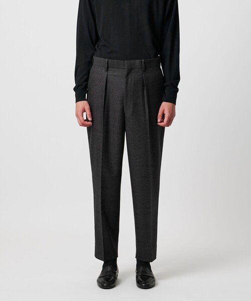 SOVEREIGN(ソブリン)の「<SOVEREIGN>DI PRAY ピンチェック シングル 1プリーツ スラックス RELAX MODEL(スラックス・メンズ・ダークグレー・XL/M/S)」の3枚目の写真