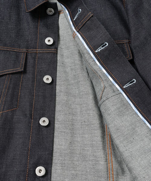TSTS（ティーエスティーエス）の「ORGANIC COTTON OVERSIZED DENIM JACKET（デニムジャケット・メンズ・インディゴブルー・L）」の4枚目の写真