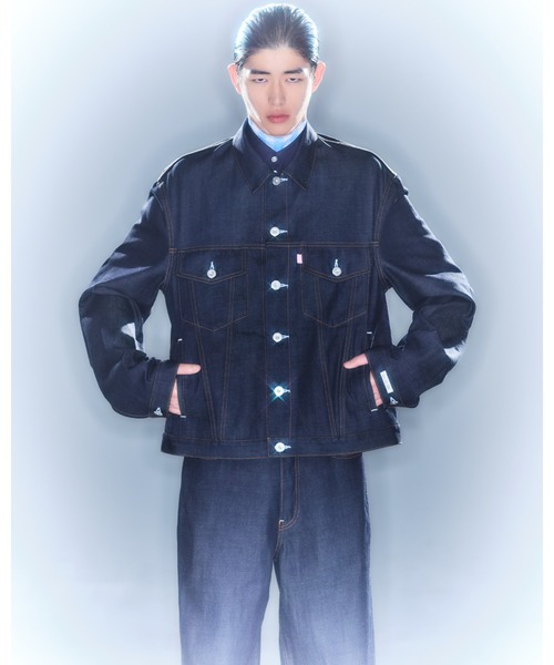 TSTS（ティーエスティーエス）の「ORGANIC COTTON OVERSIZED DENIM JACKET（デニムジャケット・メンズ・インディゴブルー・L）」の2枚目の写真
