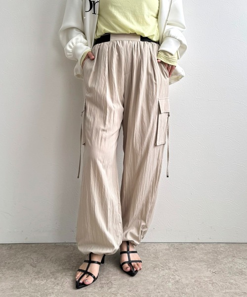 LHELBIE(レルビエ)の「【2WAY】ドロストヘムカーゴパンツ(カーゴパンツ・レディース・カーキ/ライトベージュ/ブラック・M)」の12枚目の写真